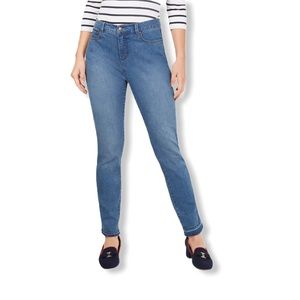 Charter Club Tummy Control Frayed-Cuff Skinny